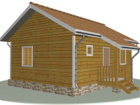 Дом из бруса 6х8 | Одноэтажные деревянные дачные дома 6х8